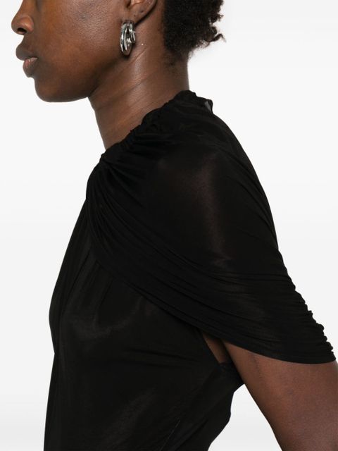 Magda Butrym cape-effect halterneck bodysuit - Black