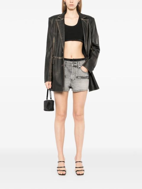Alexander Wang zip-pocket denim shorts - Grey - zdjęcie produktu nr 2