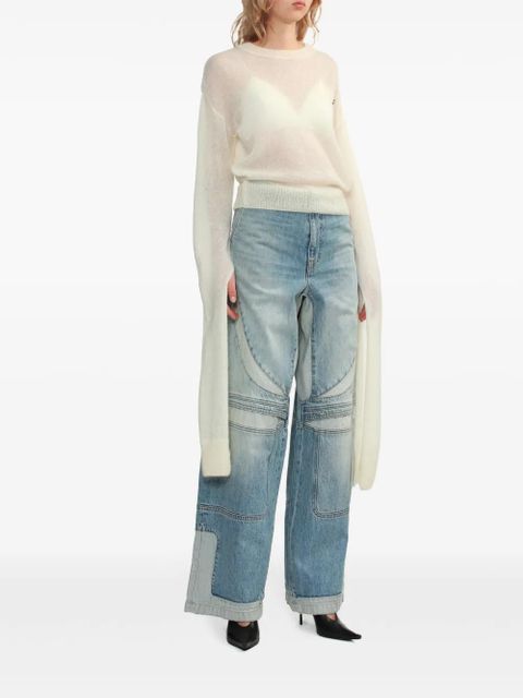 Coperni extra-long-sleeve jumper - White - zdjęcie produktu nr 2