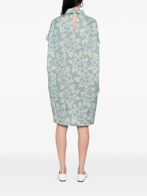 Marni floral collar dress - Blue