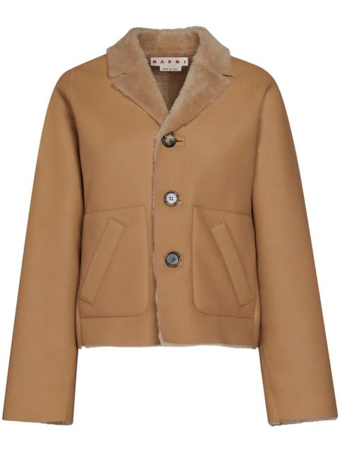 Marni reversible shearling jacket - Brown - zdjęcie produktu nr 1