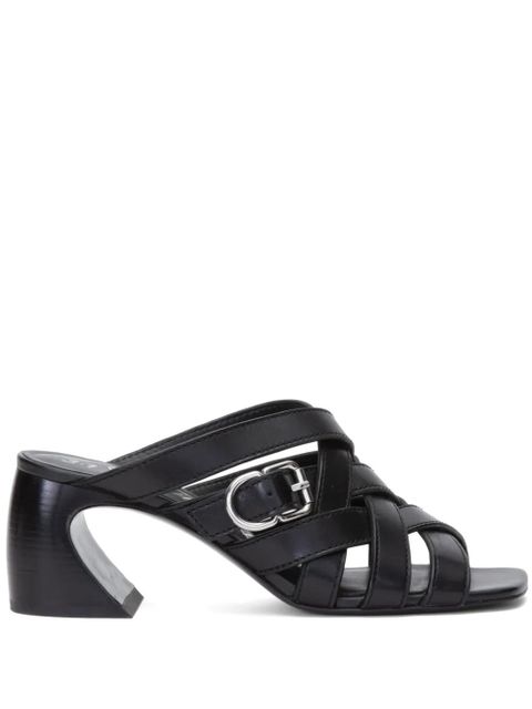 3.1 Phillip Lim ID 65mm open-weave leather mules - Black - zdjęcie produktu nr 1