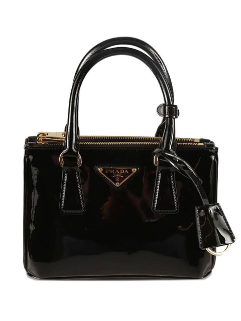 Prada Galleria top-handles leather mini bag - Black - zdjęcie produktu nr 1