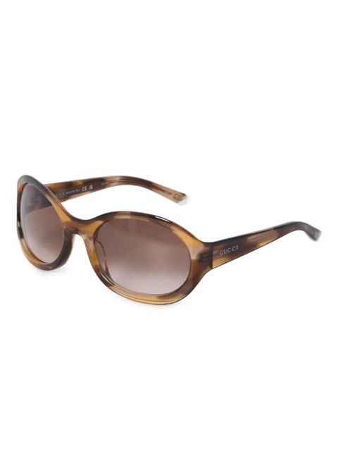 Gucci Eyewear round-frame sunglasses - Brown - zdjęcie produktu nr 1