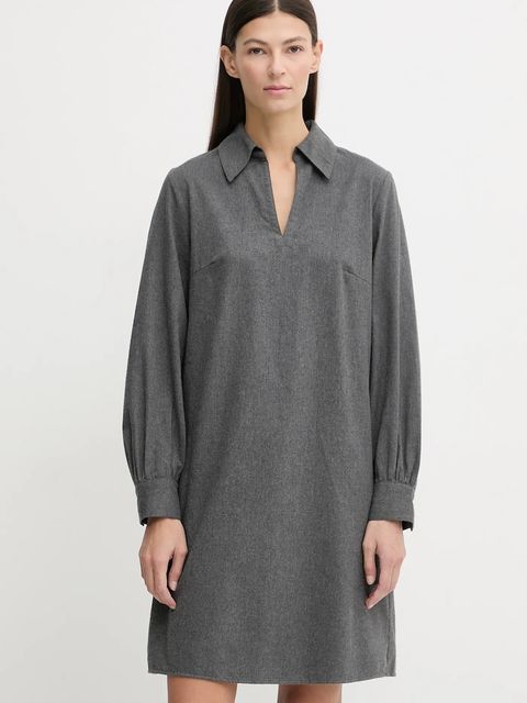 Marc O'Polo sukienka bawełniana kolor szary mini prosta 510089621497 - zdjęcie produktu nr 1