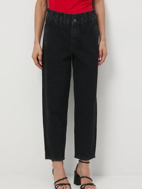 Medicine jeansy bawełniane damskie kolor czarny - zdjęcie produktu nr 1