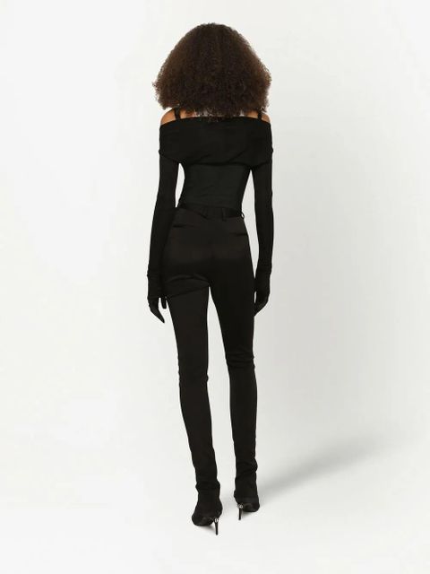 Dolce & Gabbana KIM DOLCE&GABBANA Cady slim-cut trousers - Black