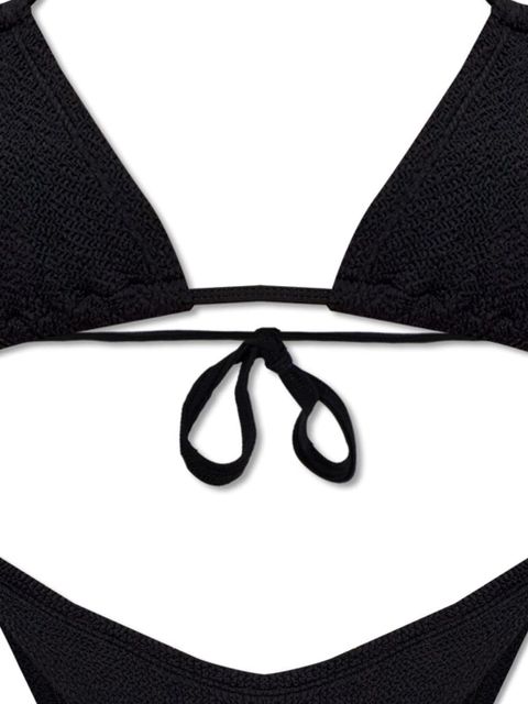 Hunza G Eva seersucker bikini - Black