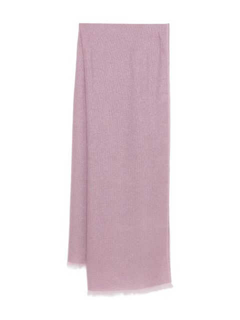 Ferragamo fringe-edge scarf - Purple - zdjęcie produktu nr 1