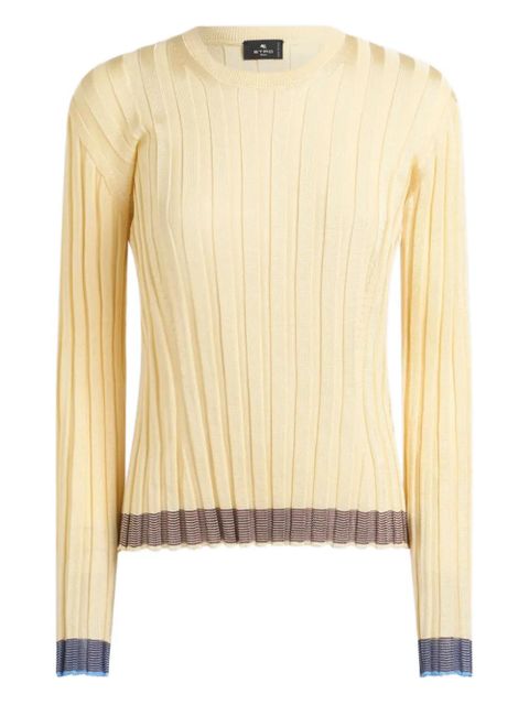 ETRO ribbed sweater - Yellow - zdjęcie produktu nr 1