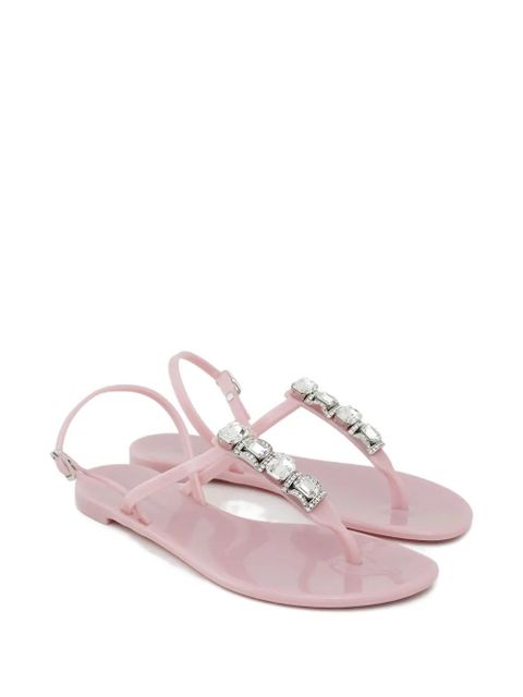 Casadei crystal thong sandals - Pink - zdjęcie produktu nr 2