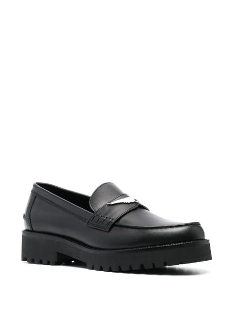 Zadig&Voltaire wings-plaque leather loafers - Black - zdjęcie produktu nr 2
