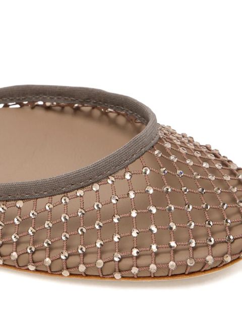 Christopher Esber ankle-strap embellished ballet flats - Neutrals