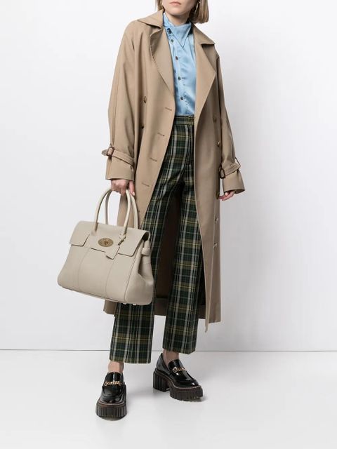 Mulberry pebbled-texture top-handle tote - White - zdjęcie produktu nr 2