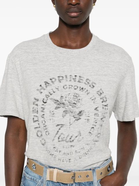 Golden Goose logo-print cotton T-shirt - Grey