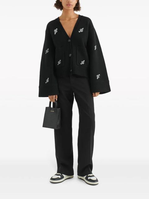 Axel Arigato Archive Signature A wool cardigan - Black - zdjęcie produktu nr 2