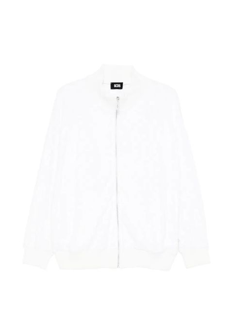 GCDS textured zip-fastening jacket - White - zdjęcie produktu nr 1