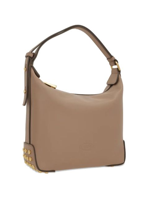 Tod's logo-embossed studded tote bag - Neutrals - zdjęcie produktu nr 1
