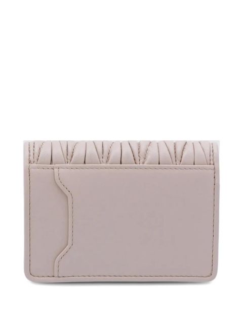 Miu Miu Matelassé leather wallet - Neutrals - zdjęcie produktu nr 2