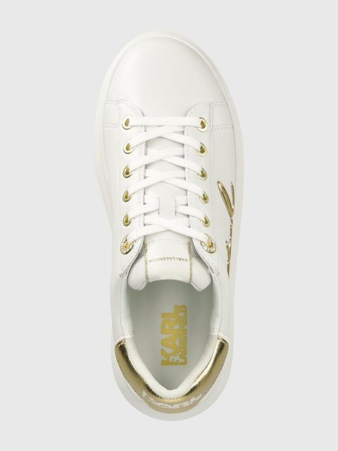 Karl Lagerfeld sneakersy skórzane KAPRI kolor biały KL62510A