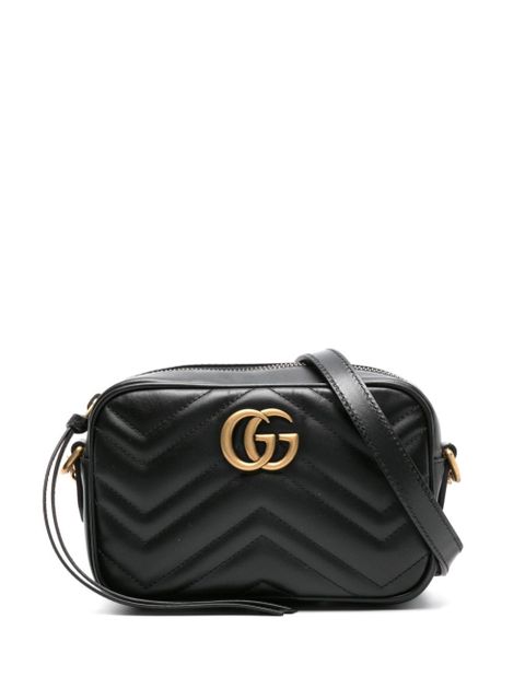 Gucci mini GG Marmont cross body bag - Black