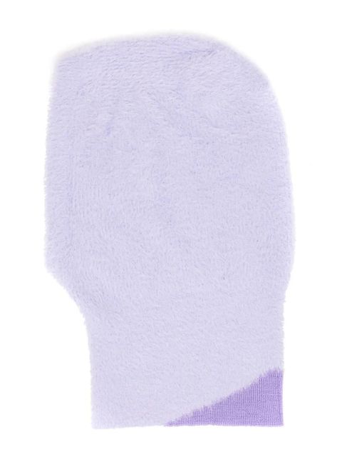 MM6 Maison Margiela Numbers-motif textured balaclava - Purple - zdjęcie produktu nr 2