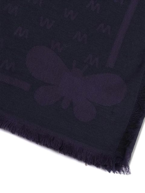 Weekend Max Mara DIRE butterfly-motif scarf - Blue