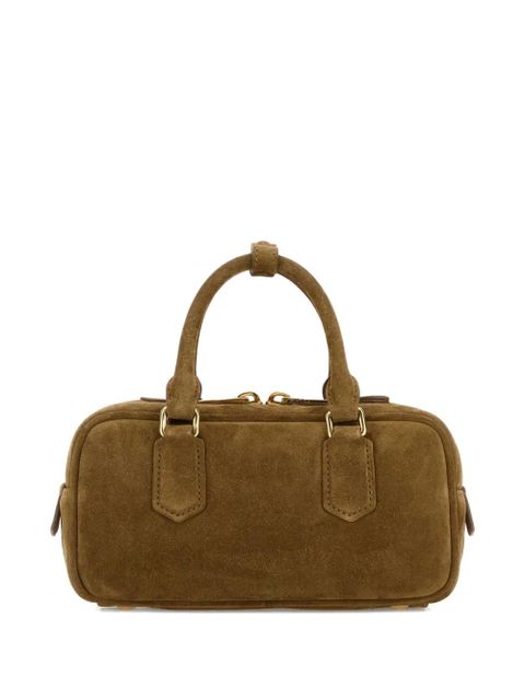 Miu Miu Arcadie suede tote bag - Green - zdjęcie produktu nr 2