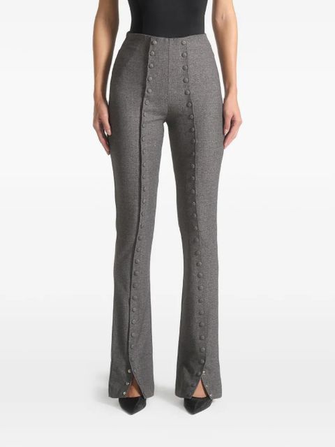 Manière De Voir Therese button-detail trousers - Grey - zdjęcie produktu nr 2