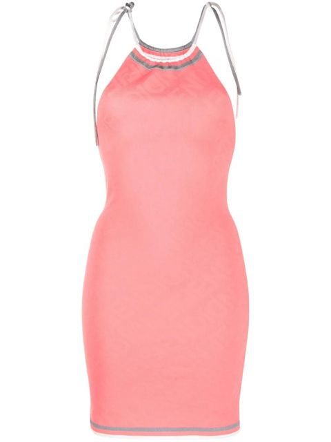 FENDI halterneck knitted dress - Pink - zdjęcie produktu nr 1