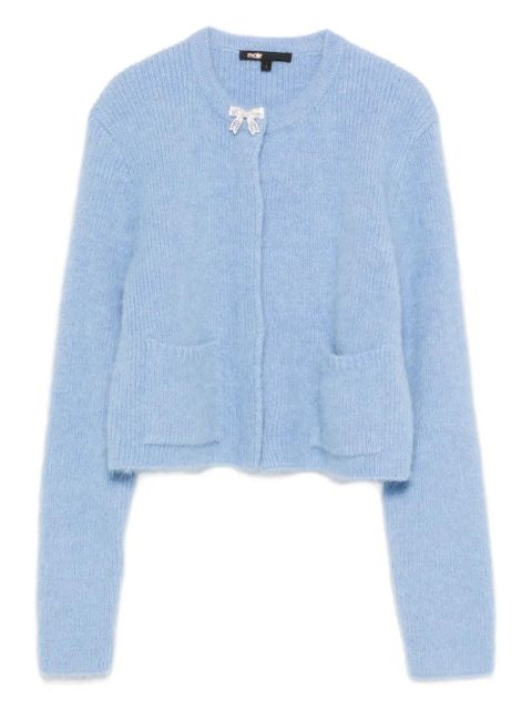 Maje bow-detail long-sleeves cardigan - Blue - zdjęcie produktu nr 1