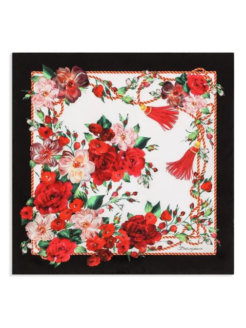 Dolce & Gabbana rose-print scarf - HH5PD ROSE ANT.BDO NAPPE - zdjęcie produktu nr 1