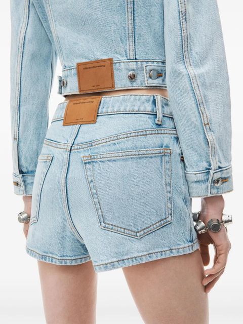Alexander Wang mid-rise denim skort - Blue