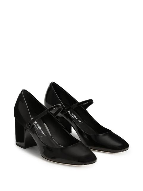 Dolce & Gabbana square-toe block-heel pumps - Black - zdjęcie produktu nr 2