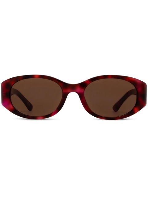Balenciaga Eyewear oval-frame sunglasses - Red - zdjęcie produktu nr 1