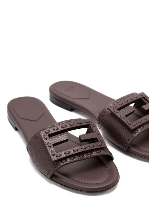 FENDI Baguette flat sandals - Brown