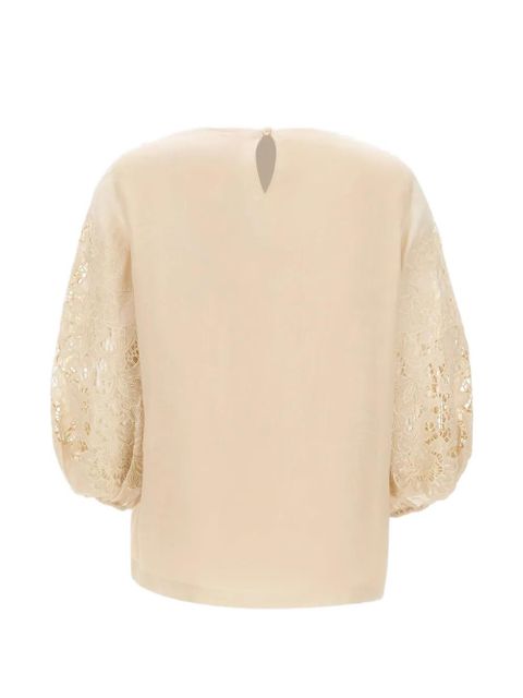 Max Mara macramé sleeve blouse - Neutrals - zdjęcie produktu nr 2