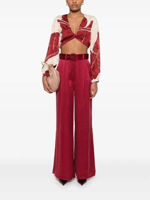 ZIMMERMANN Tuck trousers - Red - zdjęcie produktu nr 2