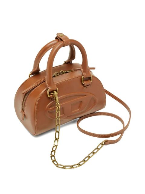 Diesel 1DR dome embossed oval logo crossbody bag - Brown - zdjęcie produktu nr 2