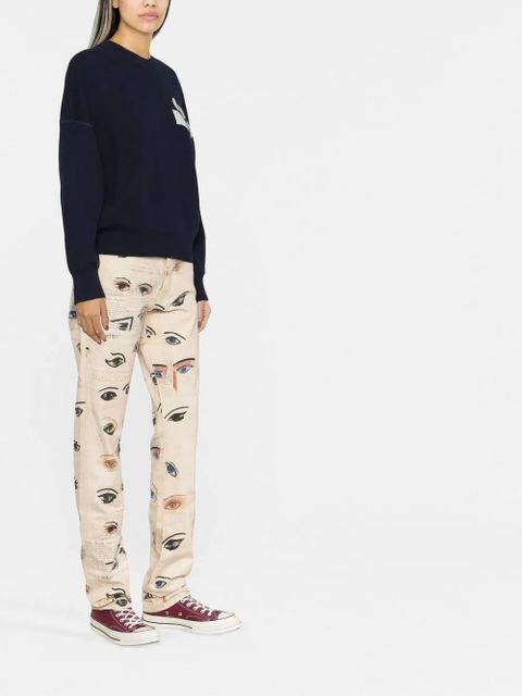 MARANT ÉTOILE Atlee intarsia-knit relaxed jumper - Blue