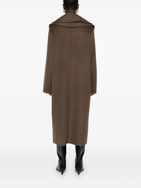 Magda Butrym shawl-lapel double-breasted coat - Brown