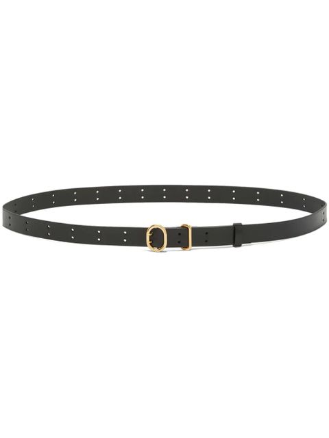 Jil Sander Cannolo leather belt - Black - zdjęcie produktu nr 1