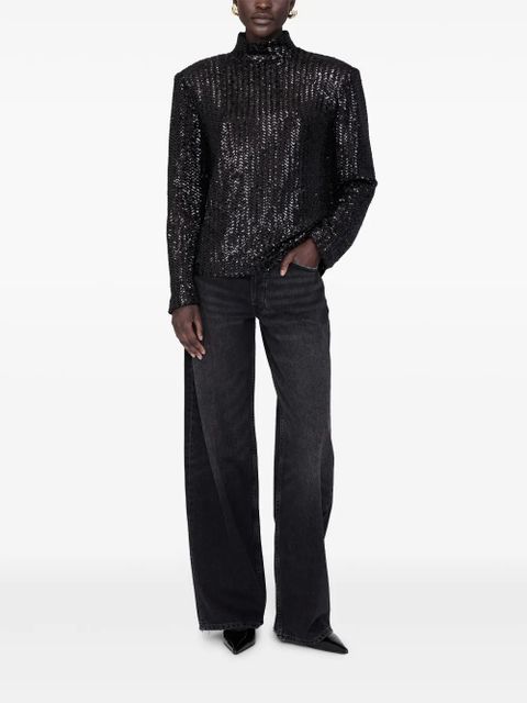 ANINE BING Josephine top - Black - zdjęcie produktu nr 2