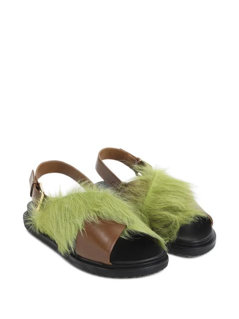 Marni adjustable-buckle sandals - Brown