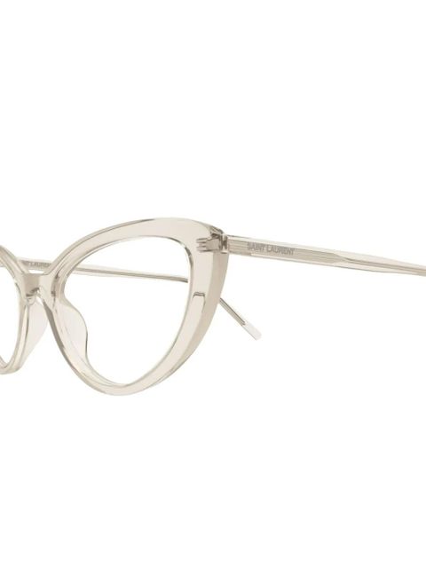 Saint Laurent Eyewear cat-eye frame glasses - Neutrals