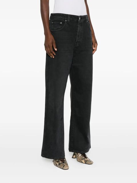 KHAITE wide-leg jeans - Black