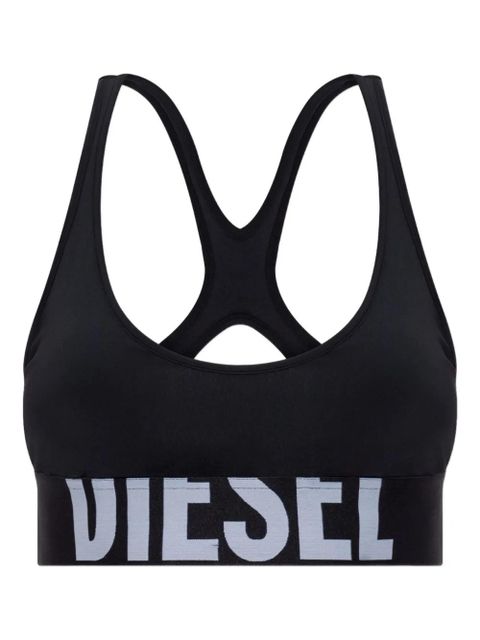 Diesel Allison-D-Pop logo-embellish sports bra - Black - zdjęcie produktu nr 1