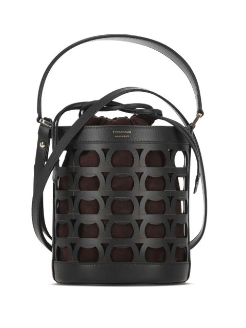 Ferragamo cut-out bucket bag - Black - zdjęcie produktu nr 1
