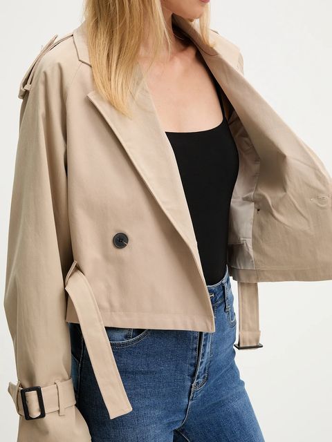 Answear.LAB kurtka damski kolor beżowy