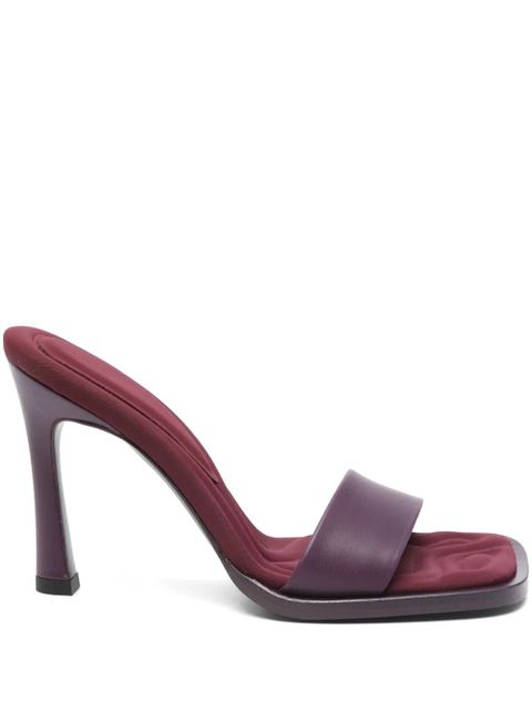 The Attico 100mm leather mules - Purple - zdjęcie produktu nr 1